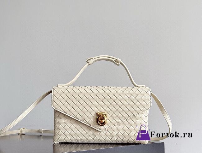 Fortok Bottega Veneta Knot Lock Cream White 25x16x5.5cm - 1