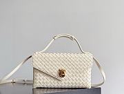 Fortok Bottega Veneta Knot Lock Cream White 25x16x5.5cm - 1