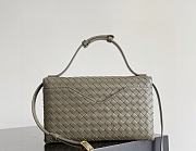 Fortok Bottega Veneta Knot Lock Cream Moss Green 25x16x5.5cm - 3