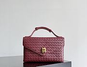Fortok Bottega Veneta Knot Lock Rouge 25x16x5.5cm - 3