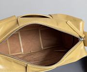 Fortok Bottega Veneta Arco Camera Bag Leather Yellow 28*18*9cm  - 5