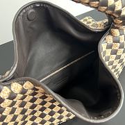 Fortok Bottega Veneta Large Hop Caro Raffia Dark Brown 54x24x13cm - 5