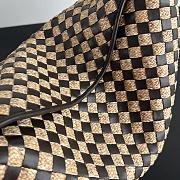 Fortok Bottega Veneta Large Hop Caro Raffia Dark Brown 54x24x13cm - 2