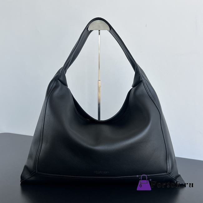 Fortok Bottega Veneta Large Hop Leather Black Bag 54x24x13cm - 1