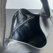 Fortok Bottega Veneta Large Hop Leather Black Bag 54x24x13cm - 3