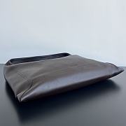 Fortok Bottega Veneta Large Hop Leather Black Dark Brown 54x24x13cm - 6