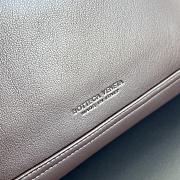 Fortok Bottega Veneta Large Hop Leather Black Dark Brown 54x24x13cm - 2