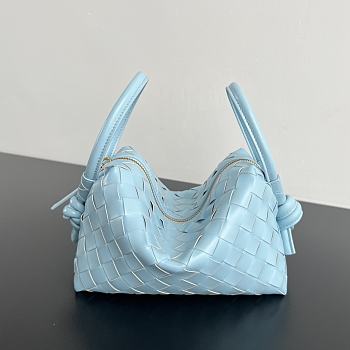 Fortok Bottega Veneta Loop Bag Baby Blue 19x12x9cm