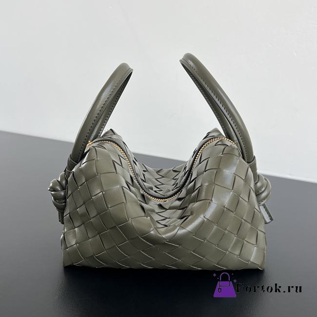 Fortok Bottega Veneta Loop Bag Moss Green 19x12x9cm - 1