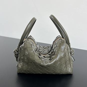 Fortok Bottega Veneta Loop Bag Moss Green 19x12x9cm