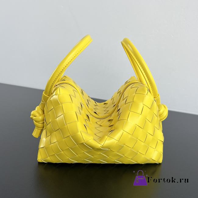 Fortok Bottega Veneta Loop Bag Yellow 19x12x9cm - 1