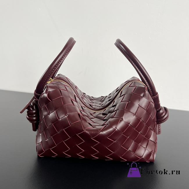 Fortok Bottega Veneta Loop Bag Rouge 19x12x9cm - 1