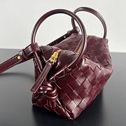 Fortok Bottega Veneta Loop Bag Rouge 19x12x9cm - 6