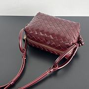 Fortok Bottega Veneta Loop Bag Rouge 19x12x9cm - 5