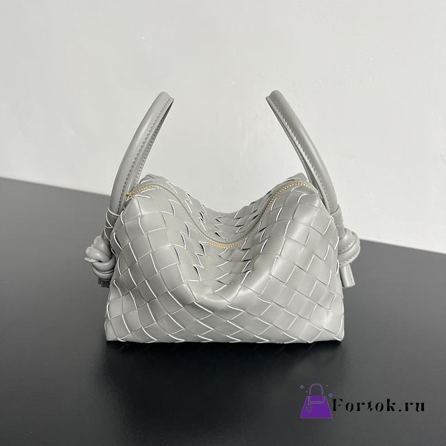 Fortok Bottega Veneta Loop Bag Grey 19x12x9cm  - 1