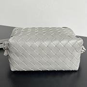 Fortok Bottega Veneta Loop Bag Grey 19x12x9cm  - 5