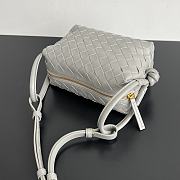 Fortok Bottega Veneta Loop Bag Grey 19x12x9cm  - 3