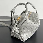Fortok Bottega Veneta Loop Bag Grey 19x12x9cm  - 2