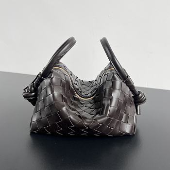 Fortok Bottega Veneta Loop Bag Chocolate Brown 19x12x9cm
