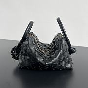 Fortok Bottega Veneta Loop Bag Black 19x12x9cm - 1