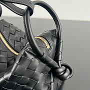 Fortok Bottega Veneta Loop Bag Black 19x12x9cm - 5
