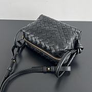 Fortok Bottega Veneta Loop Bag Black 19x12x9cm - 4
