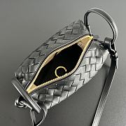Fortok Bottega Veneta Loop Bag Black 19x12x9cm - 3