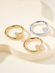 Fortok Cariter Ring Diamond In Gold/ Silver - 1