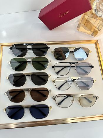 Fortok Cartier Sunglasses Santos de Cartier Multicolor lenses 58-17-145