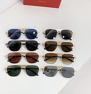 Fortok Cartier Sunglasses Santos de Cartier Multicolor lenses 59-15-140  - 1