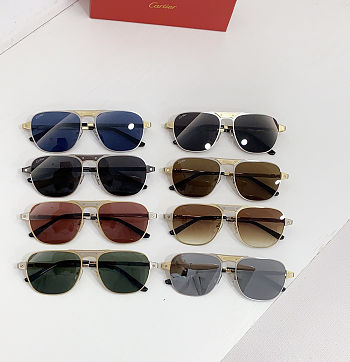Fortok Cartier Sunglasses Santos de Cartier Multicolor lenses 59-15-140 