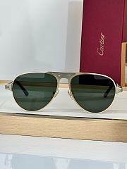 Fortok Cartier Sunglasses Santos de Cartier Multicolor Rounded lenses 58-16-145 - 1