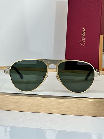 Fortok Cartier Sunglasses Santos de Cartier Multicolor Rounded lenses 58-16-145