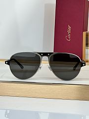 Fortok Cartier Sunglasses Santos de Cartier Multicolor Rounded lenses 58-16-145 - 6