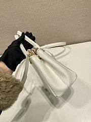 Fortok Prada Galleria Saffiano Bag White 24.5x16.5x11cm - 4