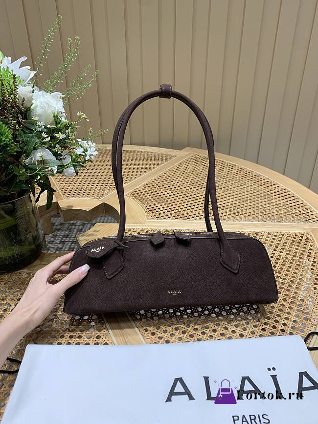 Fortok Alaïa Women's Le Teckel Bag Dark Brown 33*11*10cm - 1