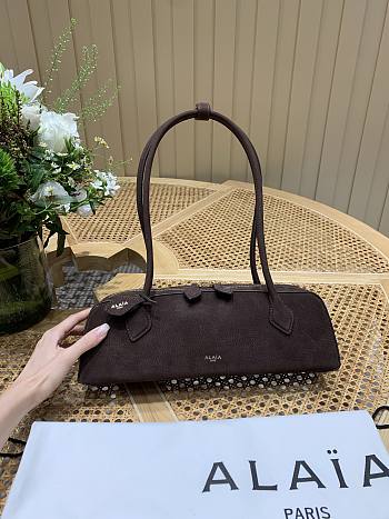 Fortok Alaïa Women's Le Teckel Bag Dark Brown 33*11*10cm