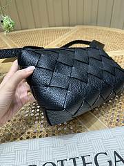 Fortok Bottega Veneta Diago Zipped Messenger Black 25*5*15cm  - 6