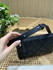 Fortok Bottega Veneta Diago Zipped Messenger Black 25*5*15cm  - 4