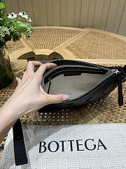 Fortok Bottega Veneta Diago Zipped Messenger Black 25*5*15cm  - 2