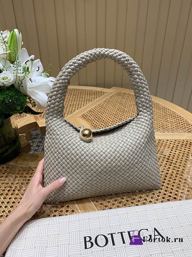 Fortok Bottega Veneta Tosca Beige Grey 31*9*19cm  - 1
