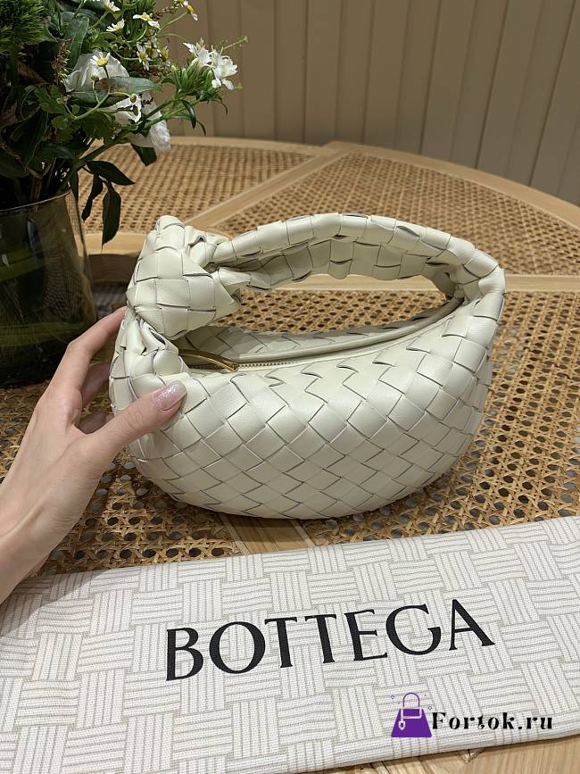 Fortok Bottega Veneta Jodie Beige 26*8*23cm - 1