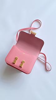Fortok Hermès Constance Pink Epsom Leather 18x15x6cm - 4