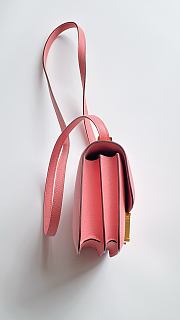 Fortok Hermès Constance Pink Epsom Leather 18x15x6cm - 3