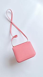 Fortok Hermès Constance Pink Epsom Leather 18x15x6cm - 2