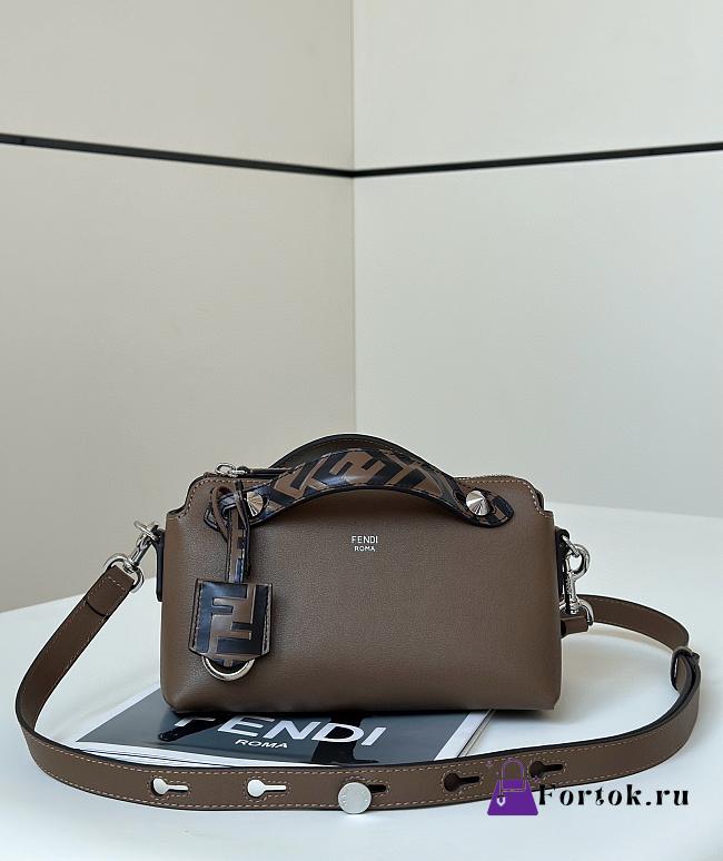 Fortok Fendi Boston The Way Bag Brown 20cm - 1