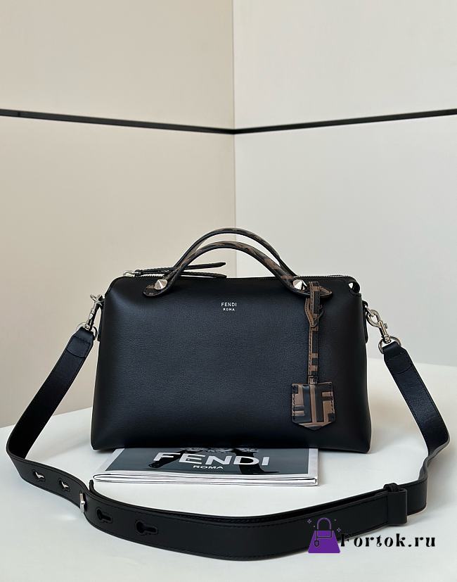 Fortok Fendi Boston The Way Bag Black 28cm - 1