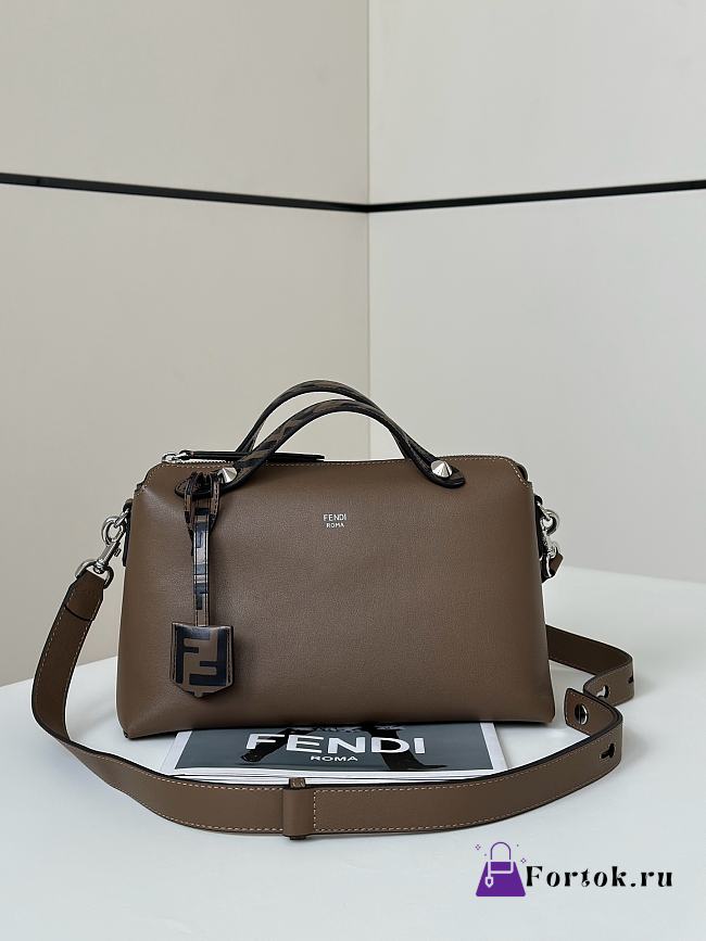 Fortok Fendi Boston The Way Bag Brown 28cm - 1