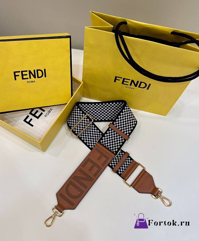 Fortok Fendi Caro In Black Strap Leather 120cm - 1