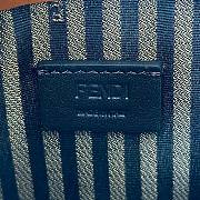 Fortok Fendi Sunshine Tote Bag Leather Brown 16.5 x 6 x 17.5cm - 4